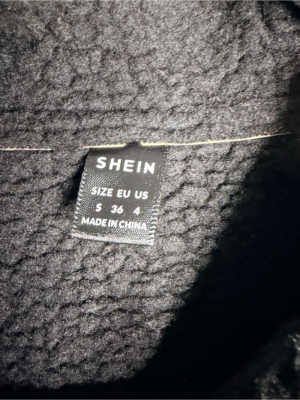 Shein Gold Metallic Aviator Jacket Size Small - Picture 3 of 5